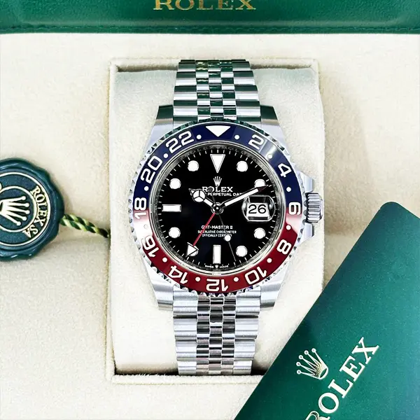 GMT-Master II Pepsi — μπλε & κόκκινο μπέζελ