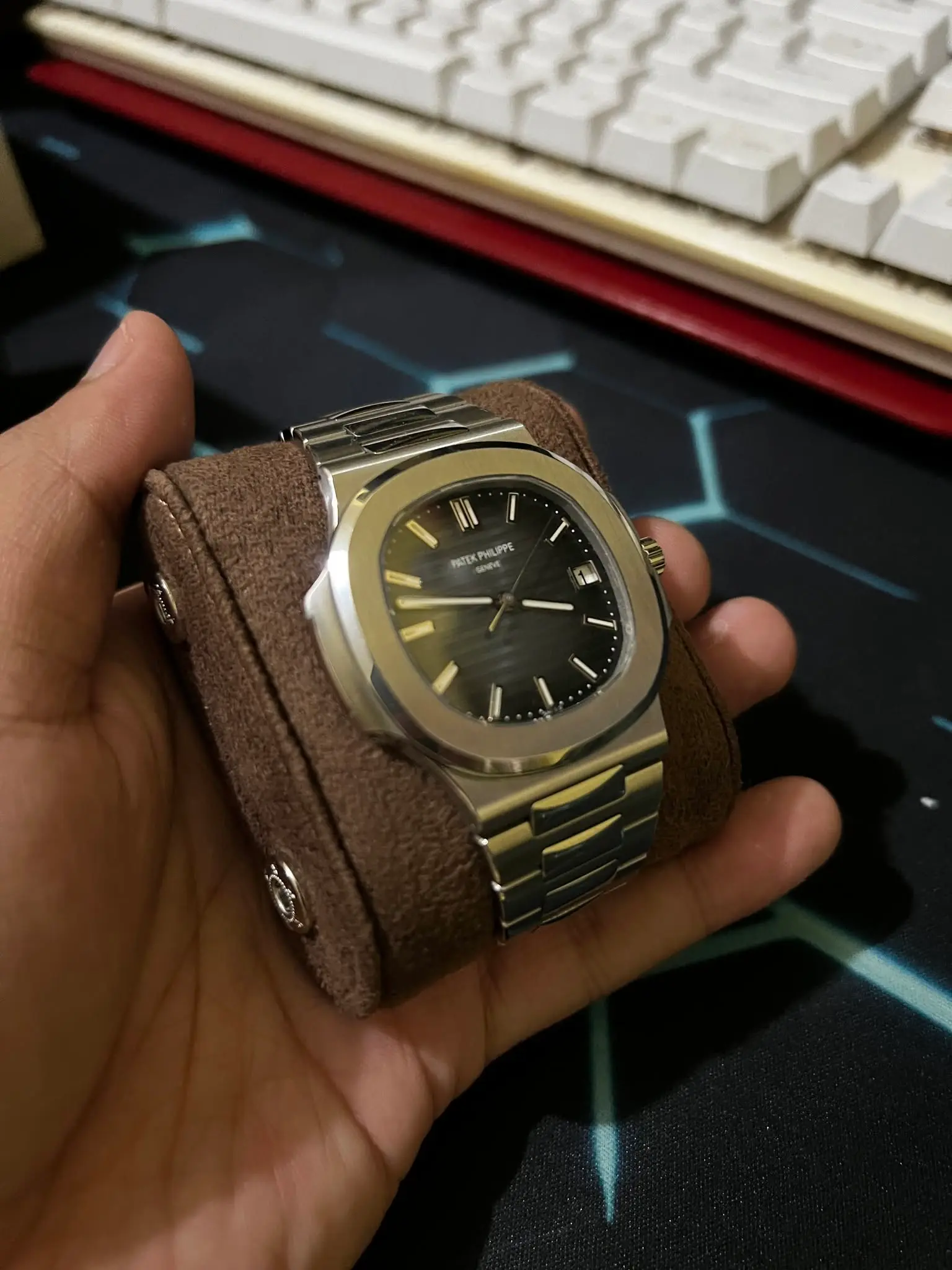 Datejust που παραδόθηκε — κοντινό καντράν